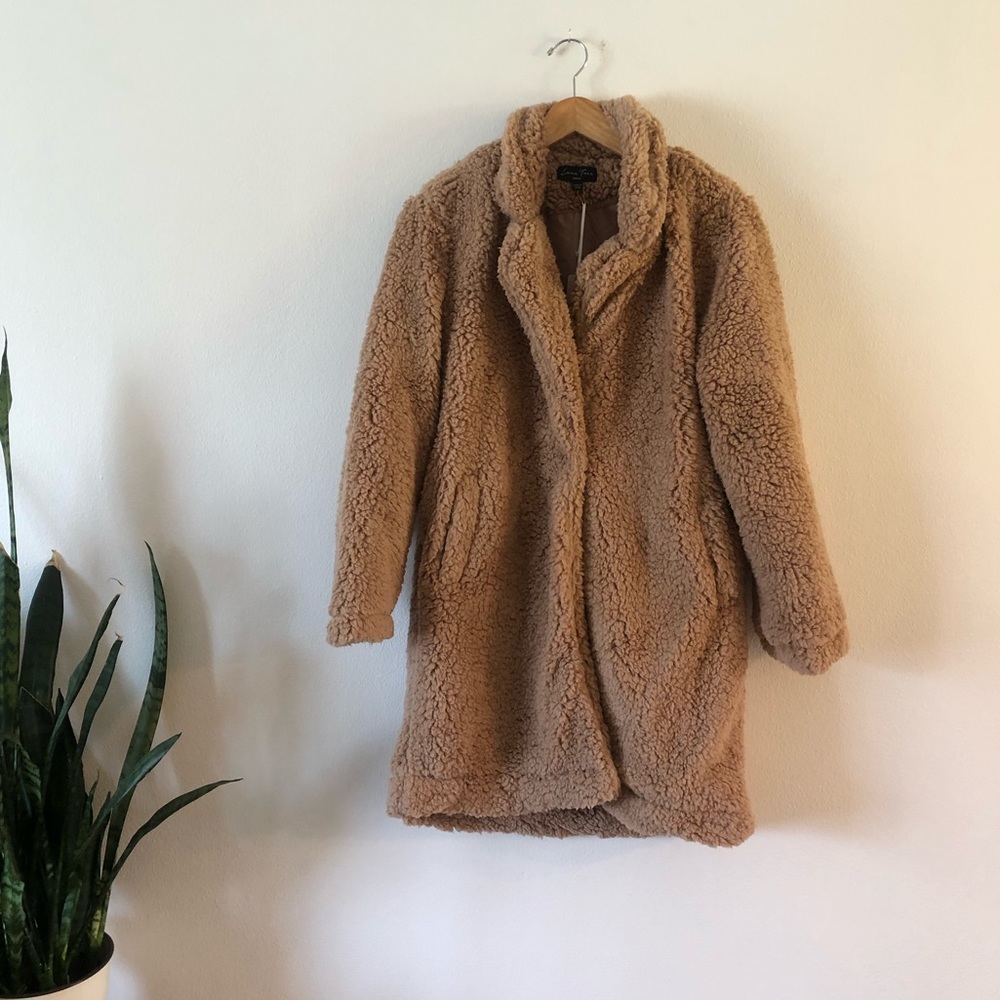 Love Tree long teddy jacket
